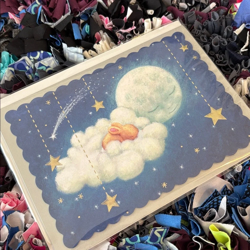 🆕Papyrus Sleeping Bunny Baby Shower Greeting Card